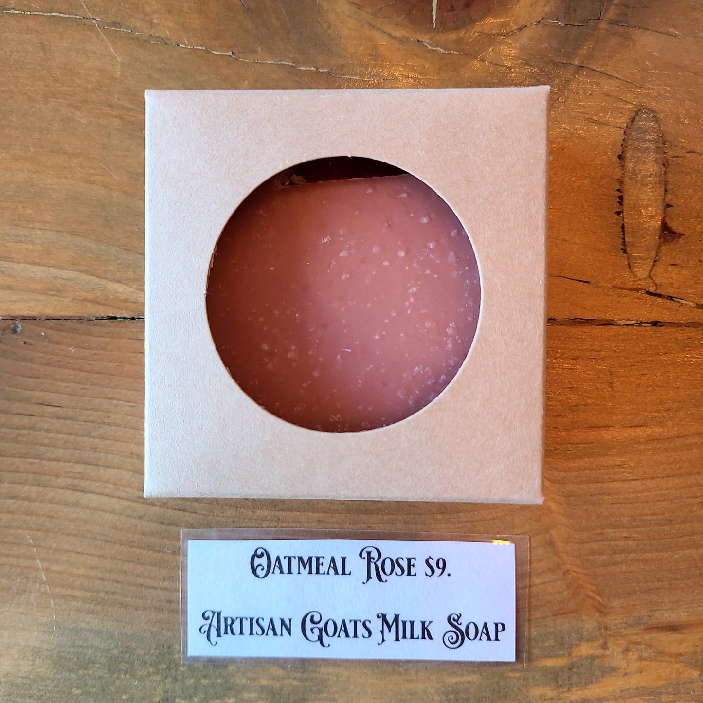 "Oatmeal Rose" Goat's Milk Artisan Soap (Postage Stamp Soap Co.) OL