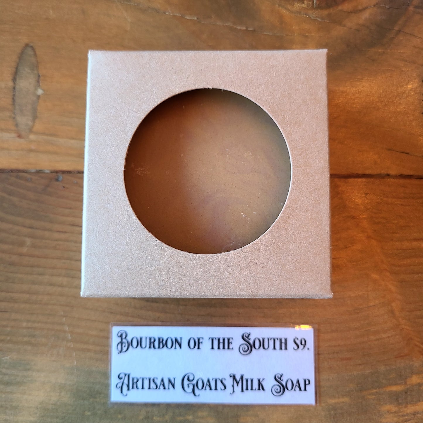 "Bourbon of the South" Goat's Milk Artisan Soap (Postage Stamp Soap Co.) OL