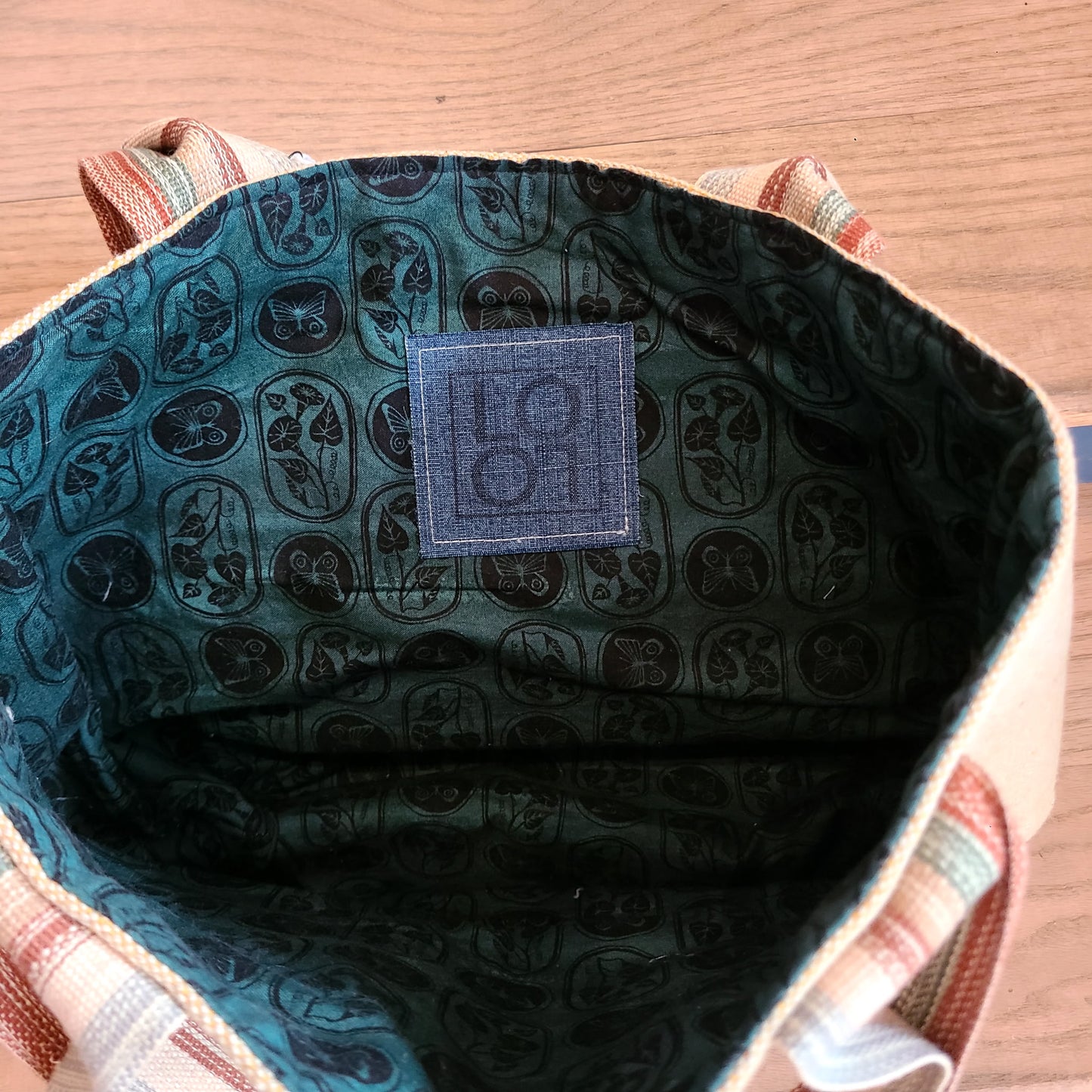 Handcrafted double sided shoulder purse (Hillside Studio) OL
