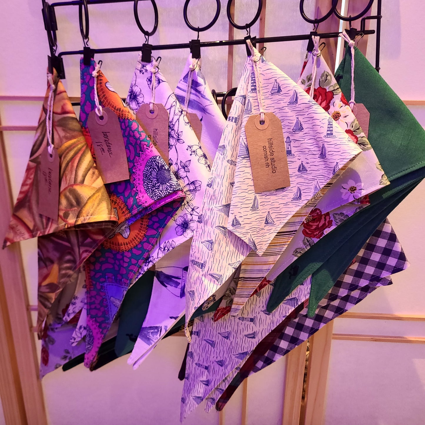 CN-139-49 Handmade Variety Bandanas (Hillside Studio)