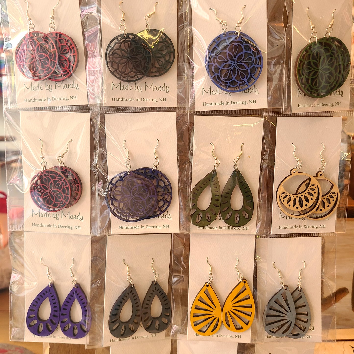 Handcrafted Unique Dangle Earrings (Made by Mandy) OL