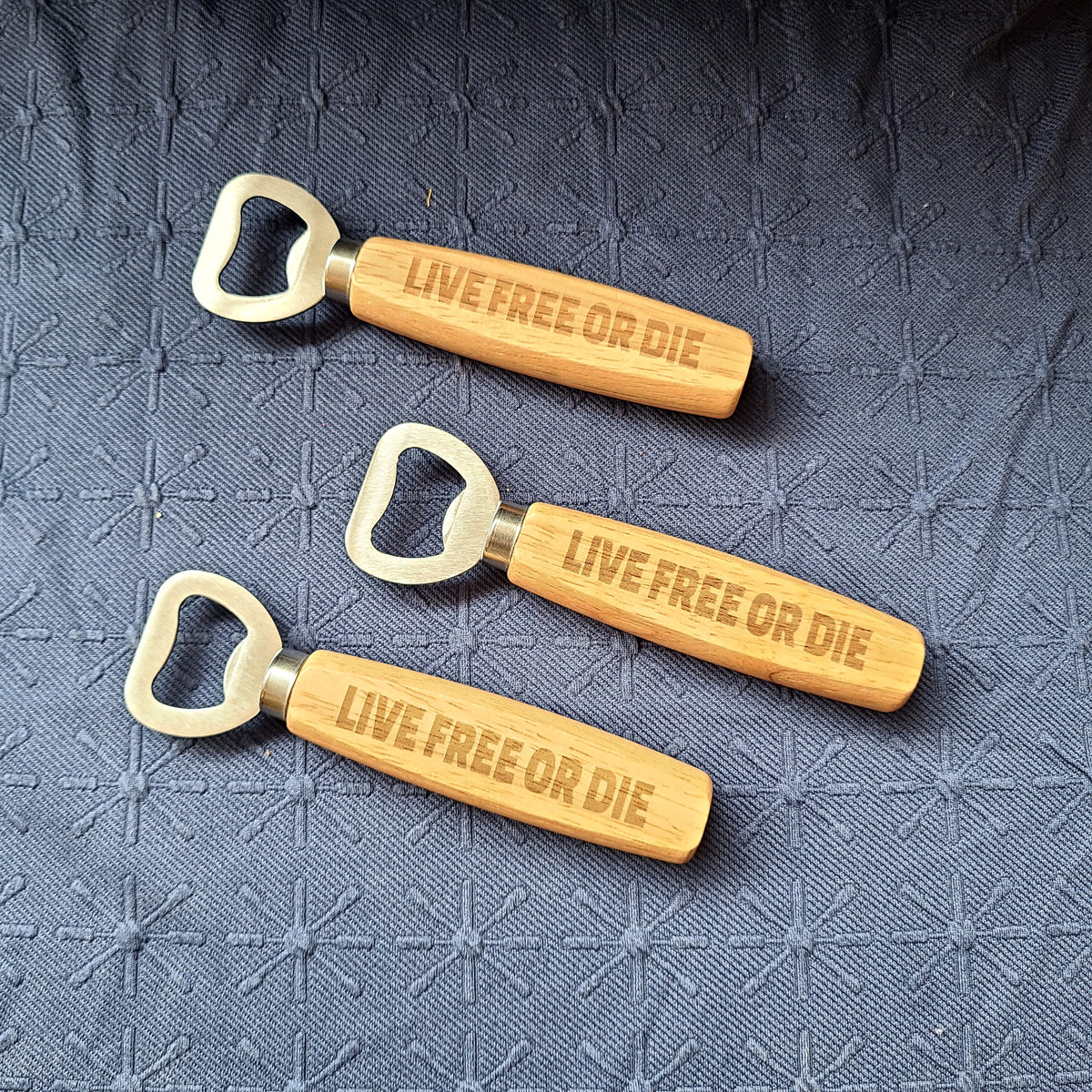 Wood Bottle Openers Live Free or Die (ELJ Designs) OL