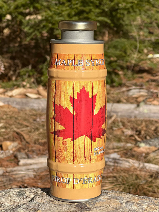 Pure NH Maple Syrup in Metal NuCan 16oz (Big Lake Maple) OL