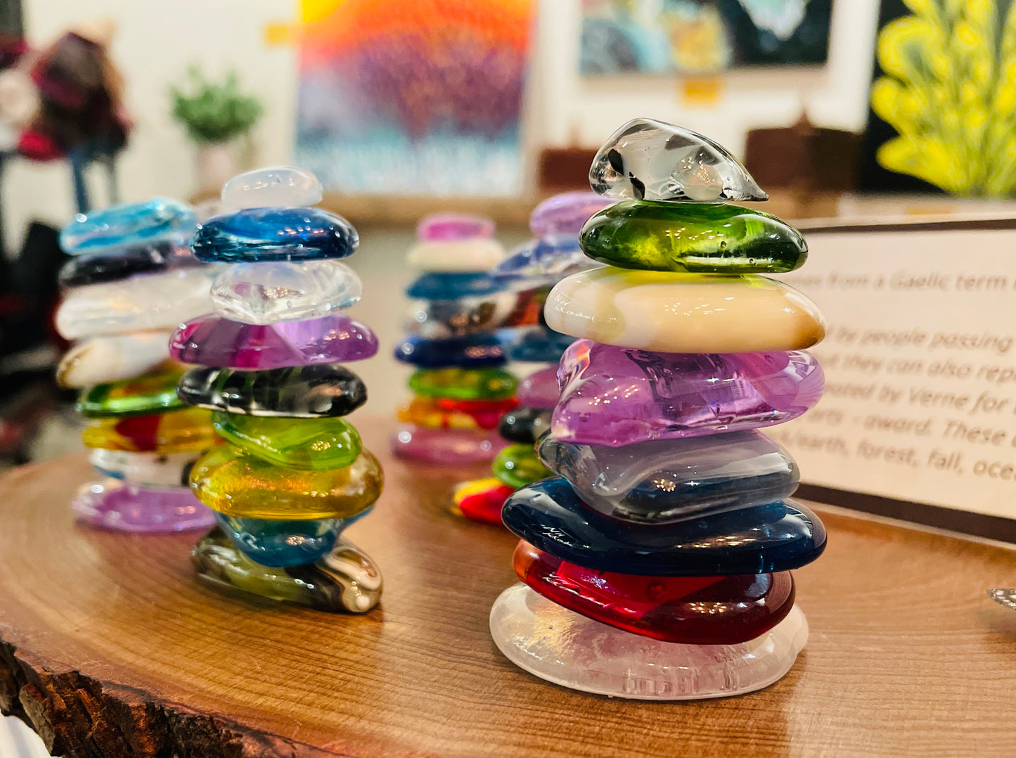 Fine Art Fused Glass Cairns (studioverne) OL