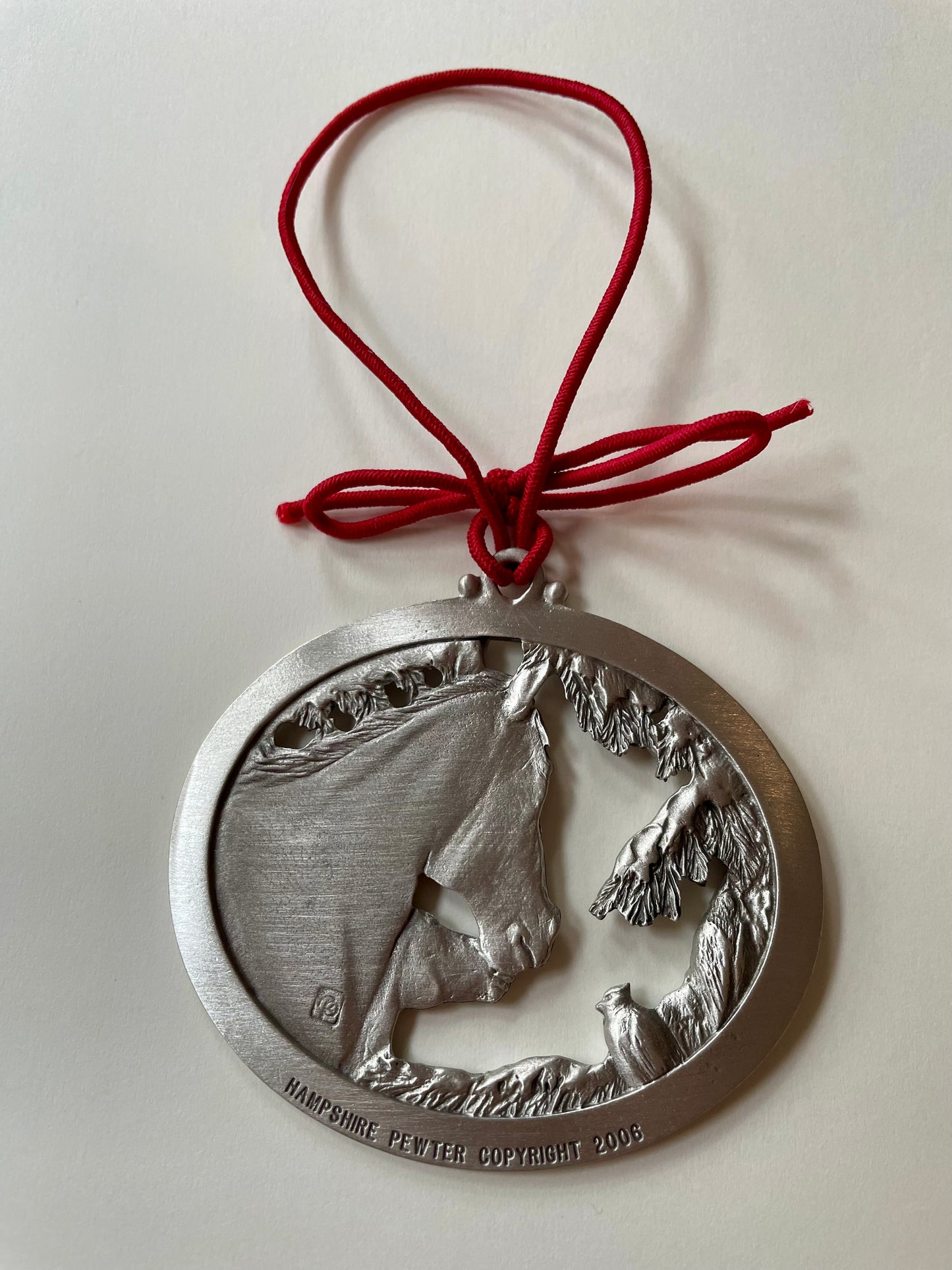 Horse Serenity Pewter Ornament (Hampshire Pewter) OL
