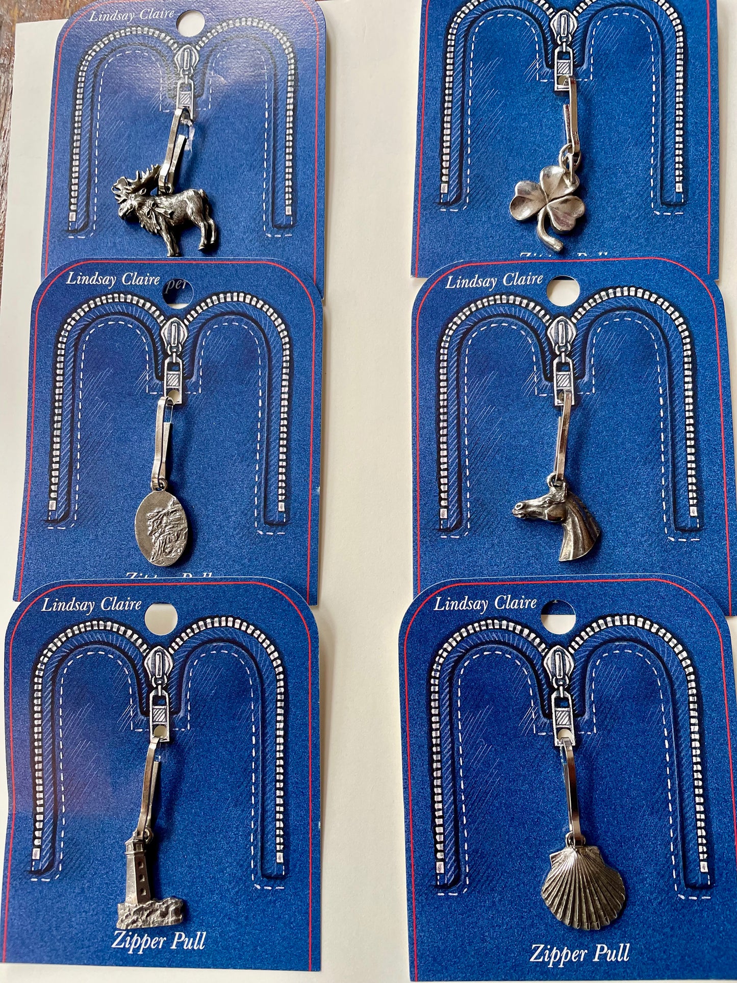 Charmed Zipper Pulls (Hampshire Pewter) OL