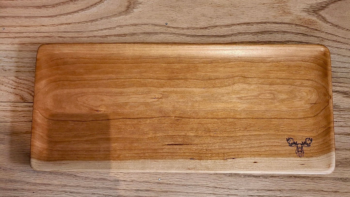 Small handcrafted oak tray (Dapper Moose) OL