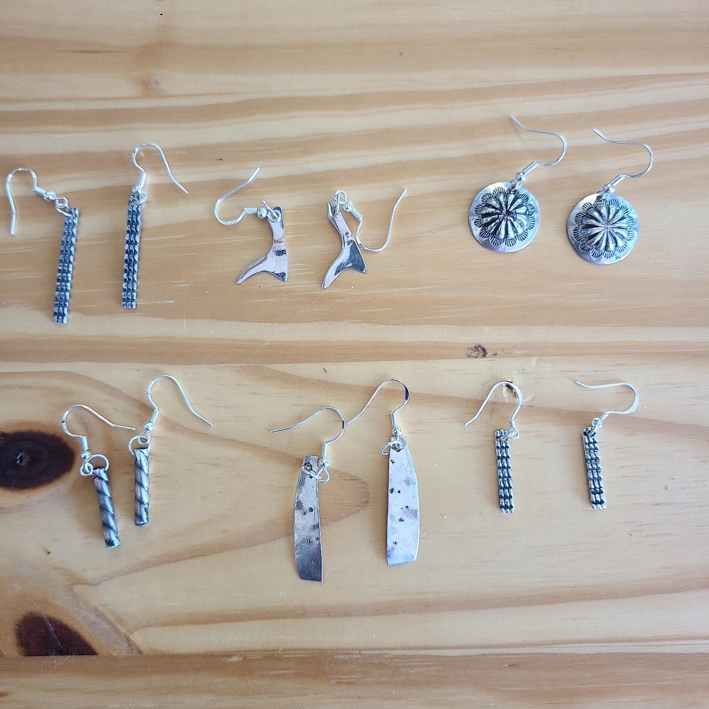 Handcrafted Silver Earrings (DOC's DESIGNS) OL