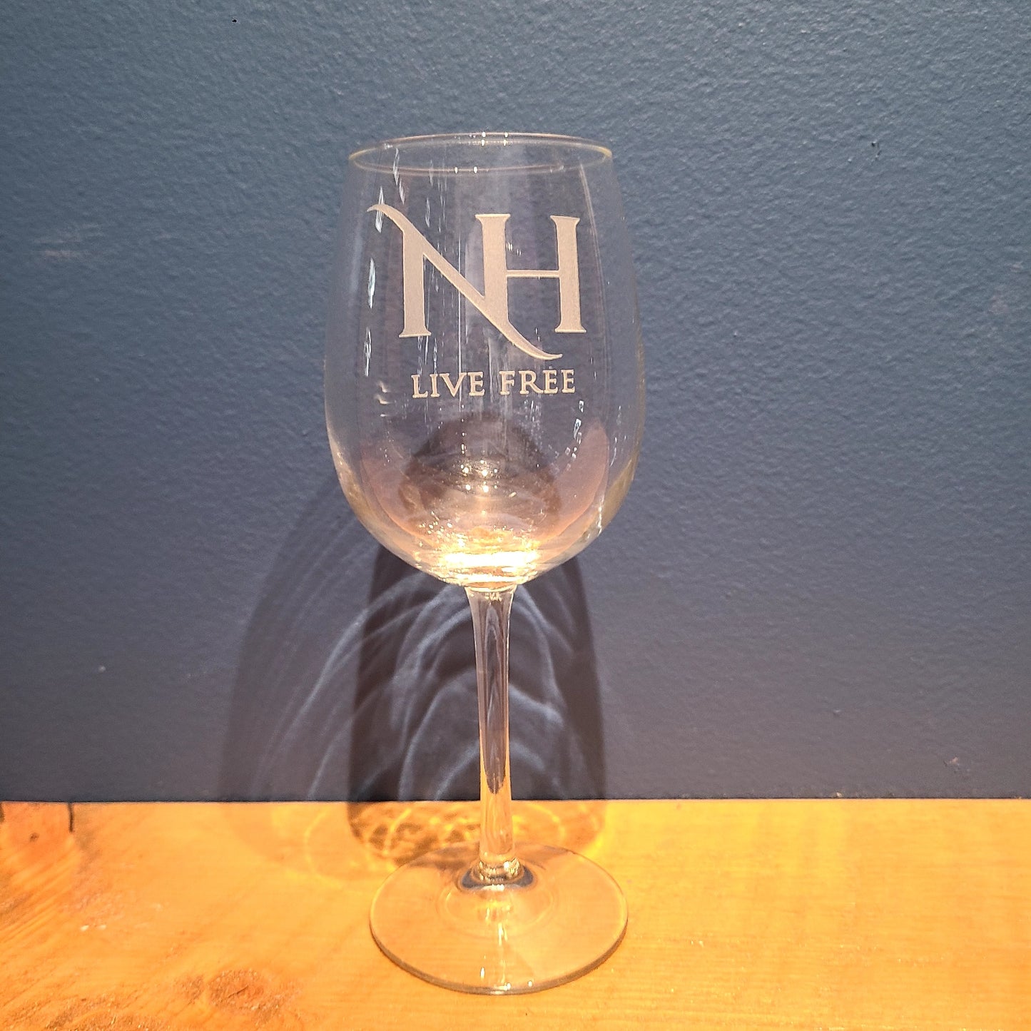 Stemmed Crystal Wine Glass Etched (American Crystal Works) OL