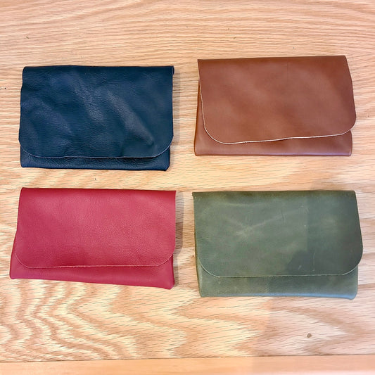 Handcrafted Leather small billfold/clutch  (DOC's Designs) OL