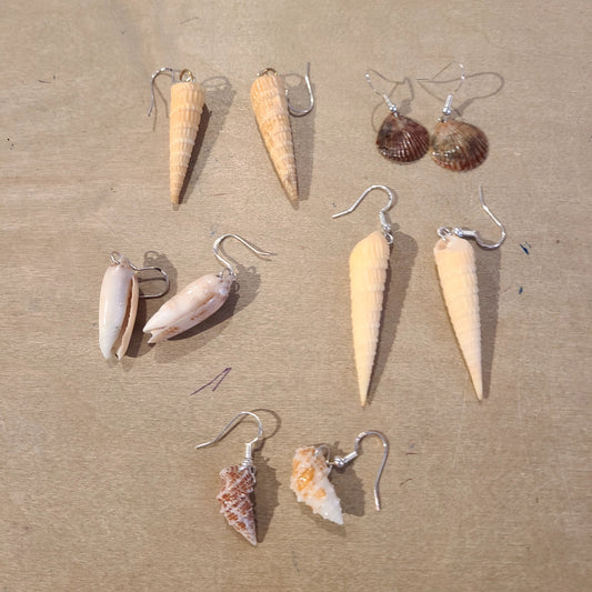Handcrafted shell earrings  (DOC's Designs) OL