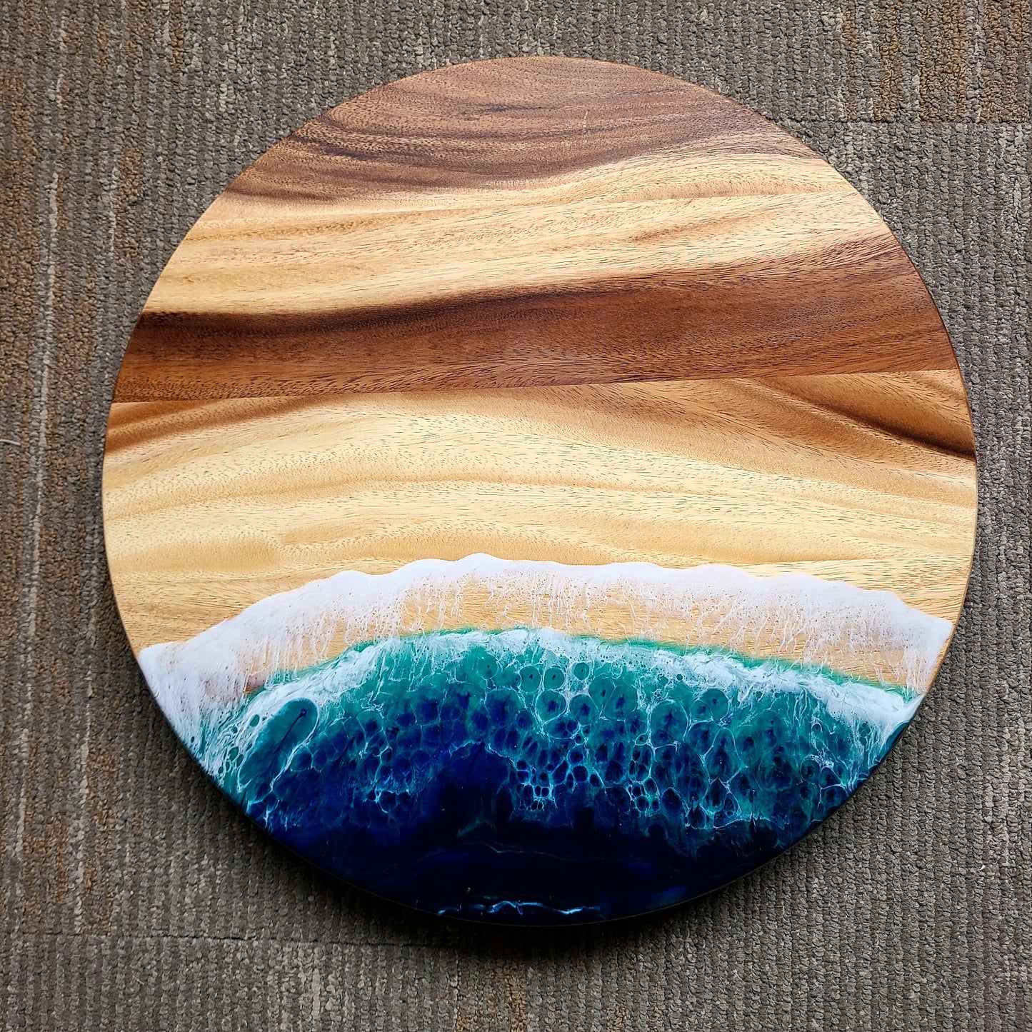 Resin Art Modern Wood Spinning "Susan" (Maria Hostage) OL