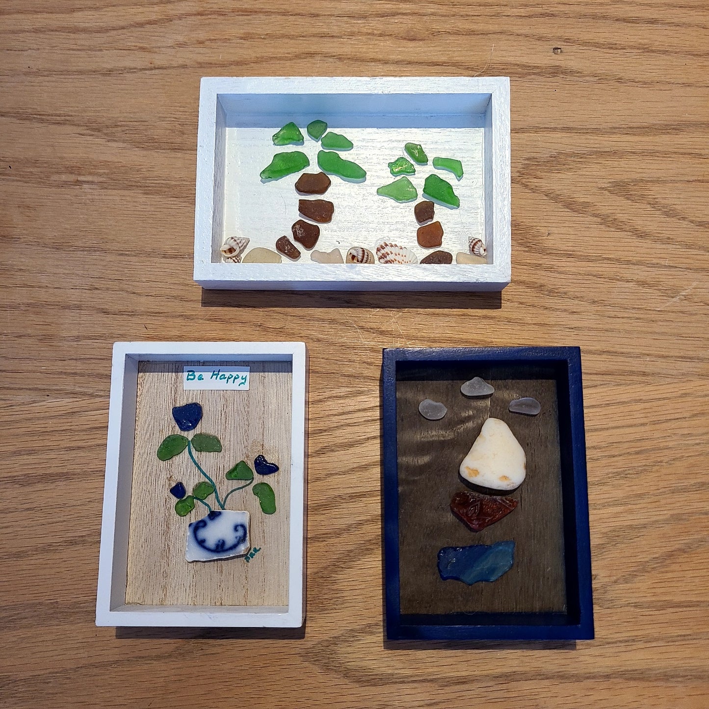 Seaglass Shadow Box (BRR Designs)