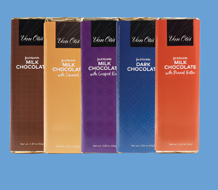 Premium Milk Chocolate Candy Bar 2.5 oz. (Van Otis) OL