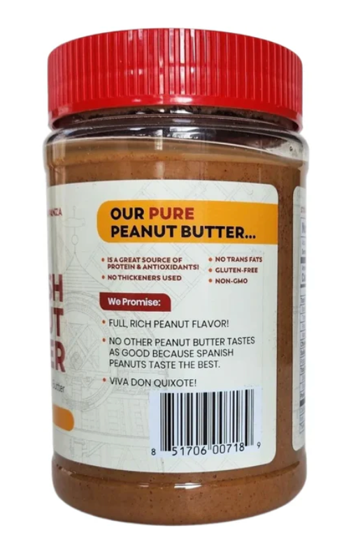 All Natural Smooth Spanish Peanut Butter 16 oz. (Don Quixote) OL