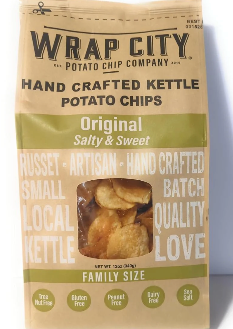 Original Kettle Chips 12oz (Wrap City) OL
