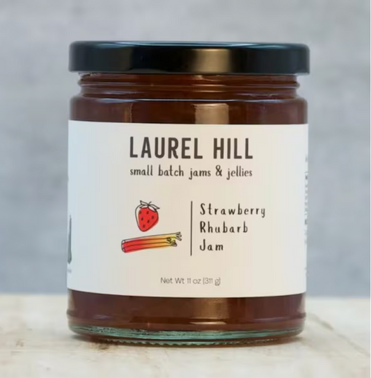 Strawberry Rhubarb Jam 5.5 oz. (Laurel Hill) OL
