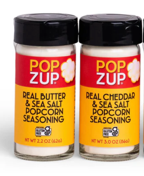 Popcorn "Real Cheddar & Sea Salt" Seasoning 3.0 oz. (Popzup) OL