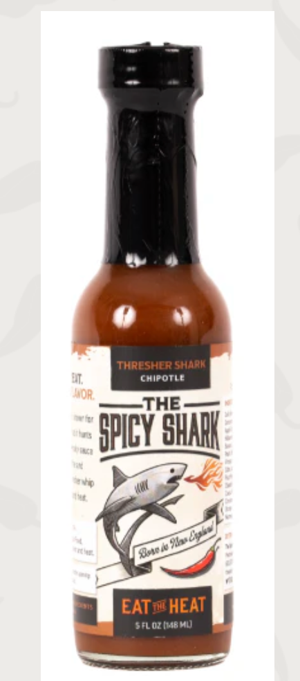 Shark Thresher Chipotle Hot Sauce WARM HEAT 5 oz. (Spicy Shark) OL