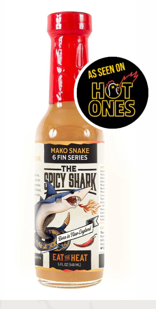 Mako Snake Hot Sauce EXTREME HEAT 5 oz. (Spicy Shark) OL