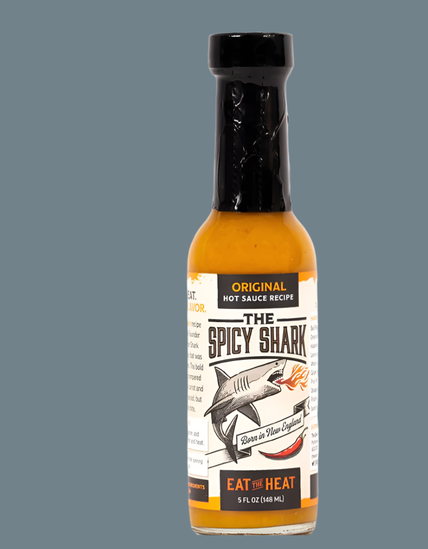 Original Habanero Hot Sauce MEDIUM HEAT 5 oz. (Spicy Shark) OL