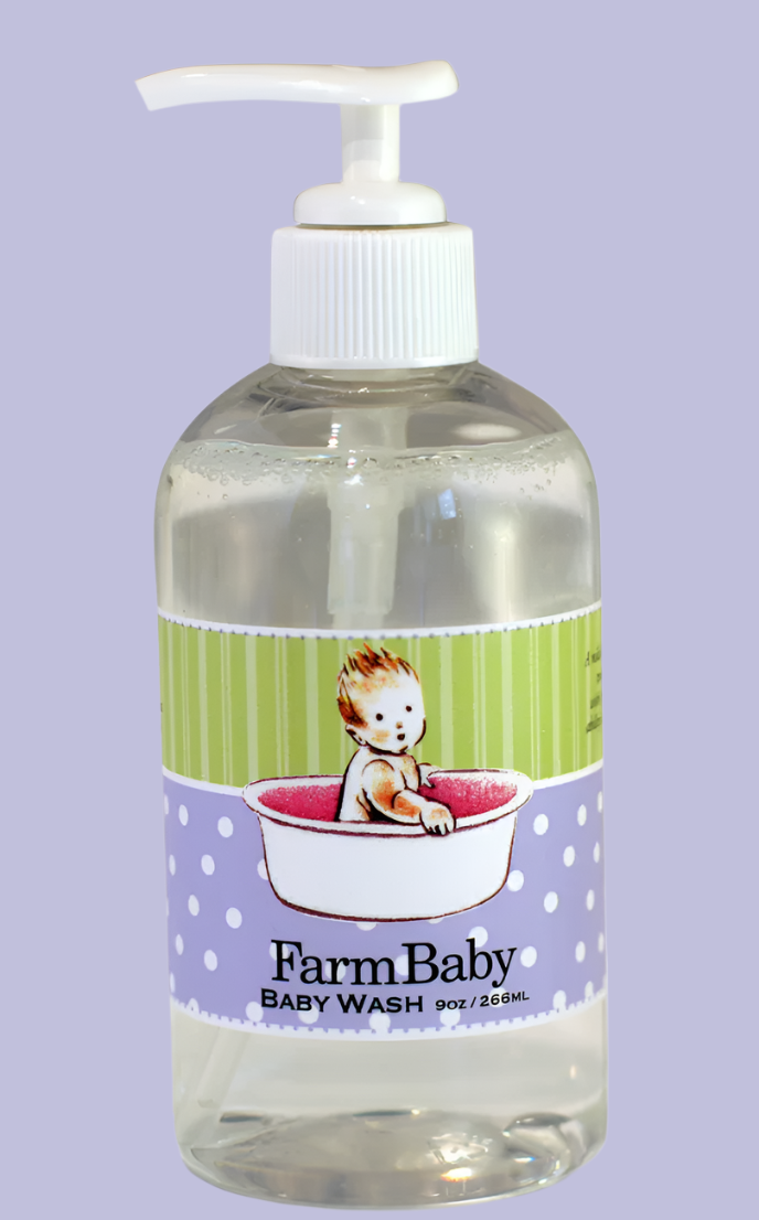 Baby Wash with Aloe Vera & Lavender 9 oz. (Sweet Grass Farm) OL