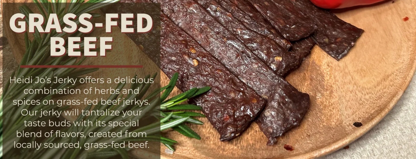 All Natural Grass Fed Sweet & Spicy Beef Jerky (Heidi Jo's) OL