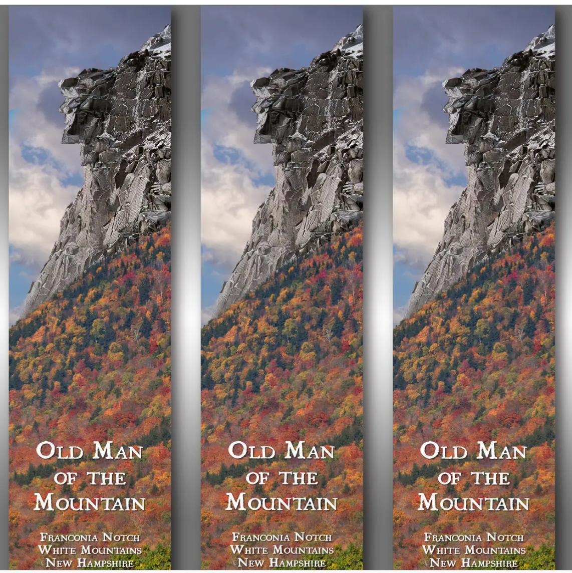 Old Man of the Mountain Bookmark (White Mountain Images) OL