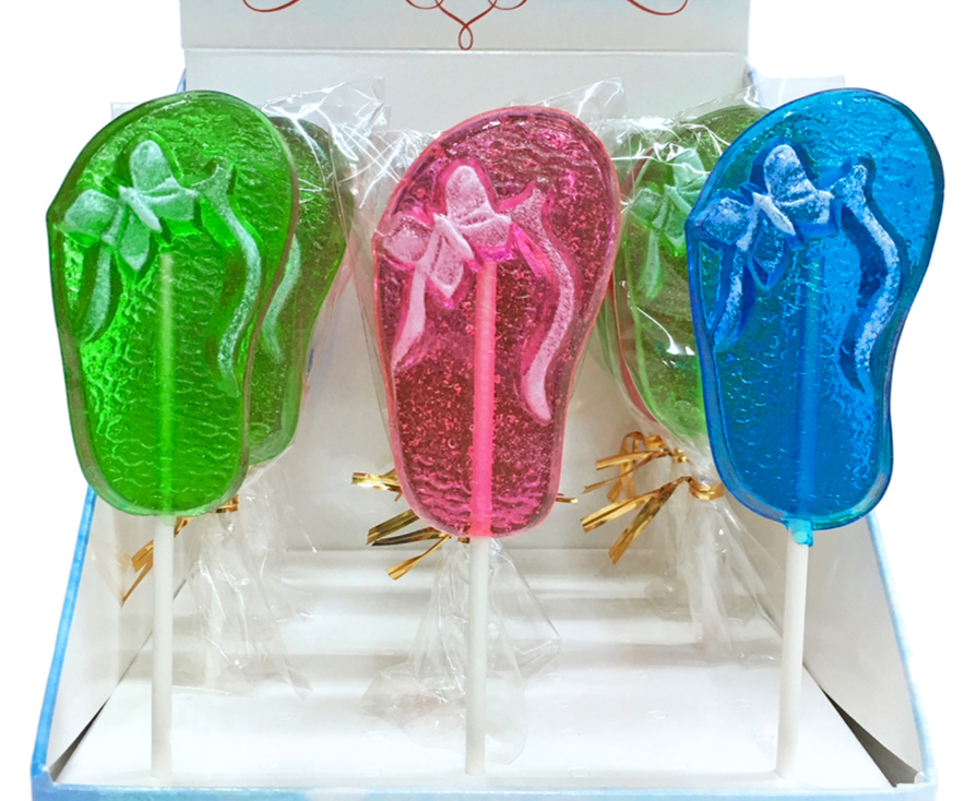 Jumbo Flip Flop lollipops assorted flavors 1.7 oz. (Strawberry Hill Candy) OL