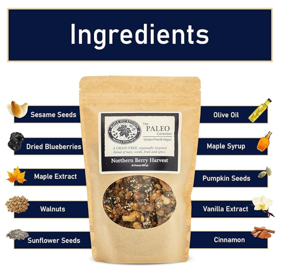 Northern Berry Harvest Granola 10 oz. (Maple Nut Kitchen) OL