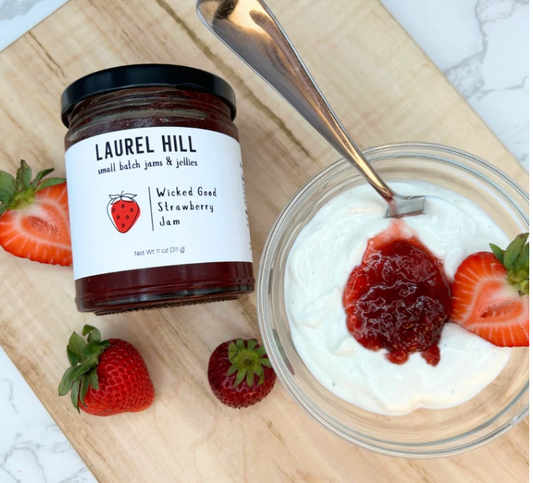 Wicked Good Strawberry Jam 11oz (Laurel Hill) OL