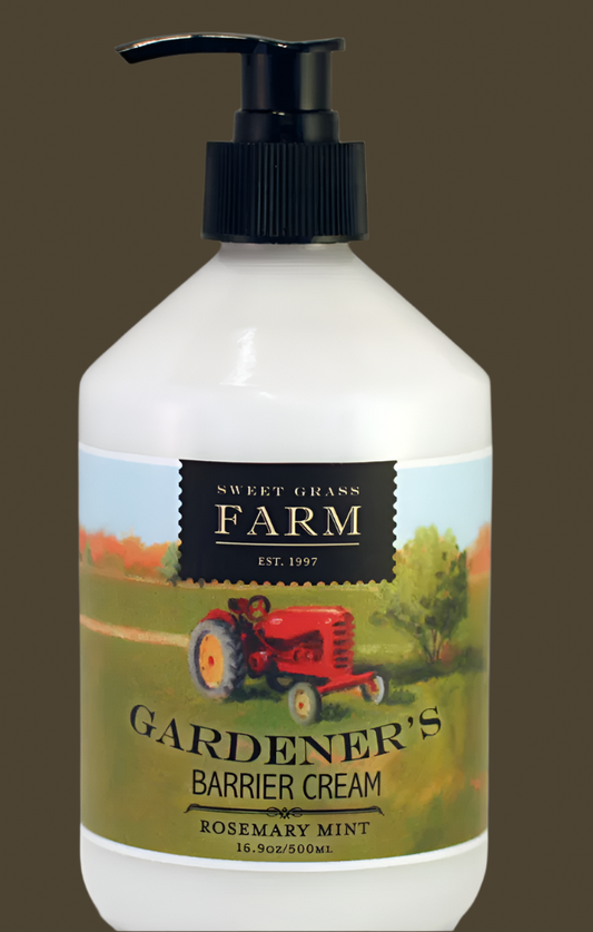 Gardener's Barrier Hand Cream 16.9 oz. (Sweet Grass Farm) OL