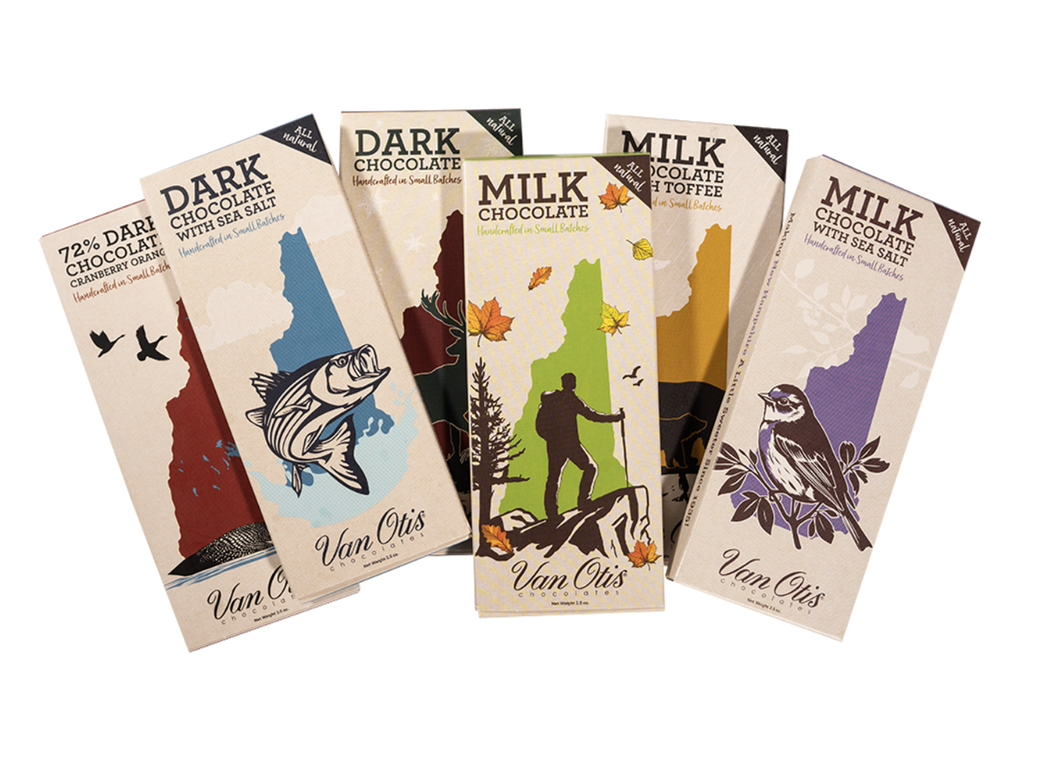 NH Souvenir Dark Chocolate Bar 2.5 oz. (Van Otis) OL