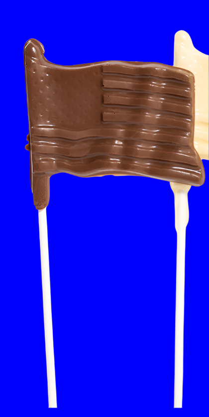 Milk Chocolate American Flag Pop 2 oz. (Van Otis) OL