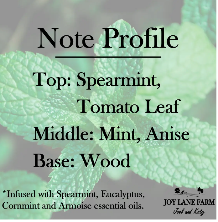 Mint Garden Soy Candle 9.5 oz. (Joy Lane Farm) OL