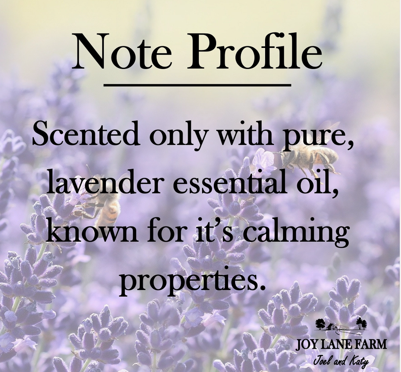 Lavender Soy Candle 9.5 oz. (Joy Lane Farm) OL
