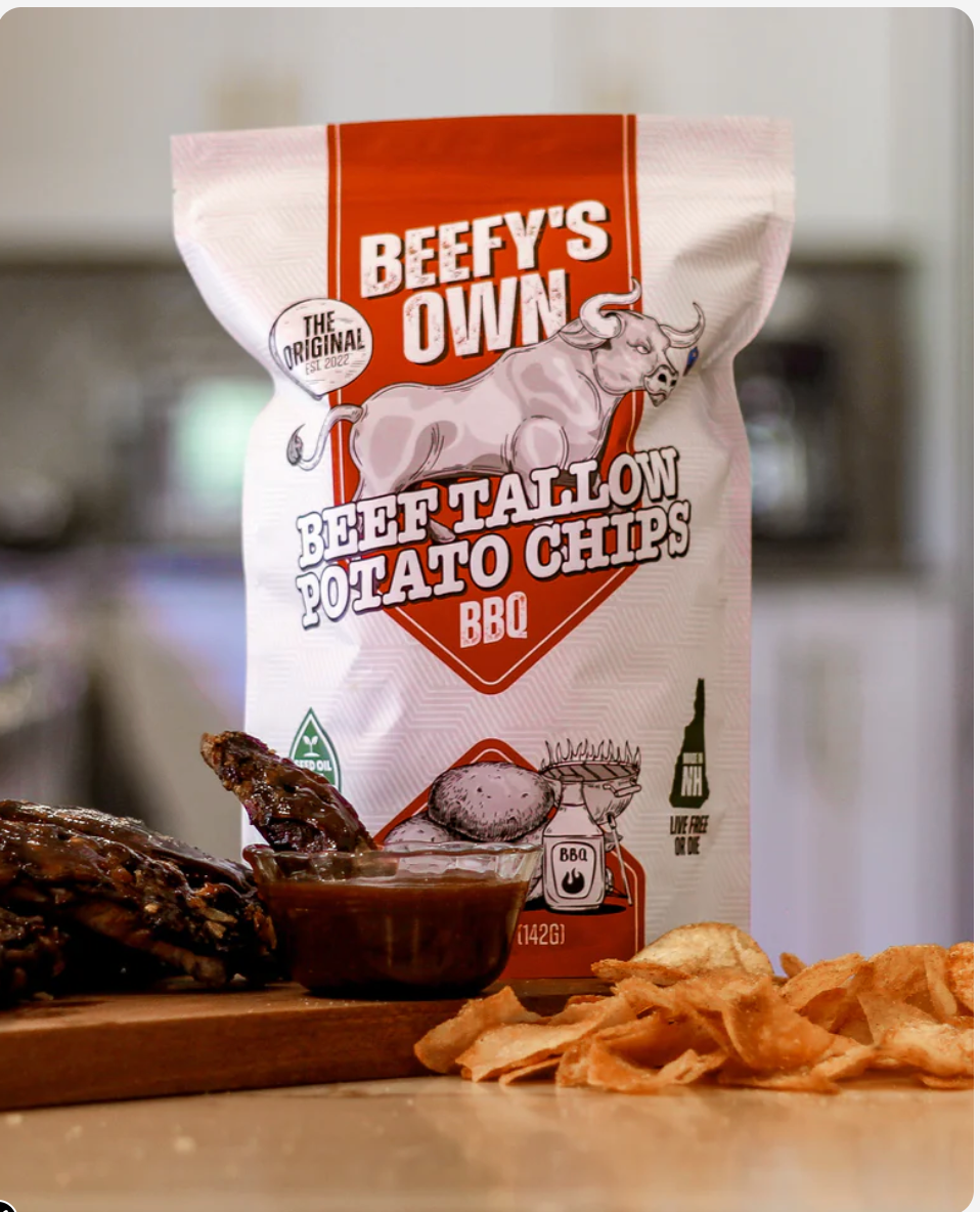 Tallow Artisan Sea Salt Chips 5oz bag (Beefy's Own) OL