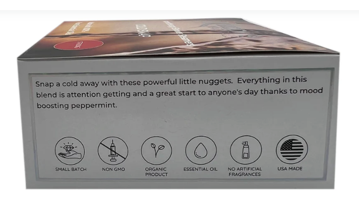 Peppermint Cold Snap Shower Steamers 12 pack (Biddy's) OL