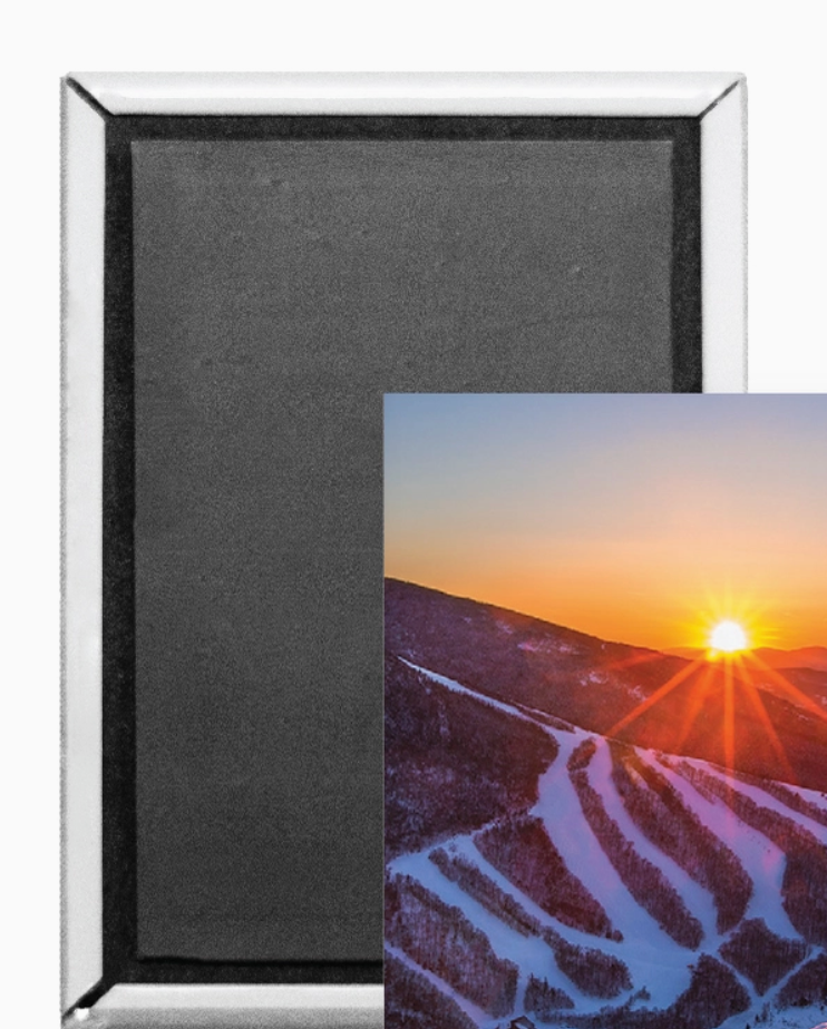 NH CANNON MOUNTAIN winter sunset magnet (White Mountain Images) OL