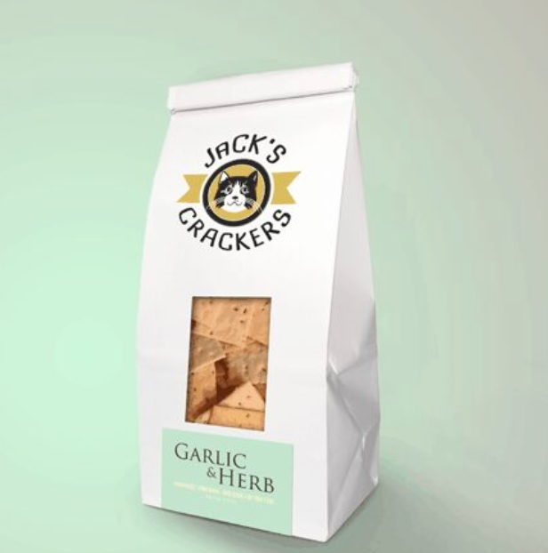 Garlic Herb Artisan Crackers (Jack's Crackers) OL