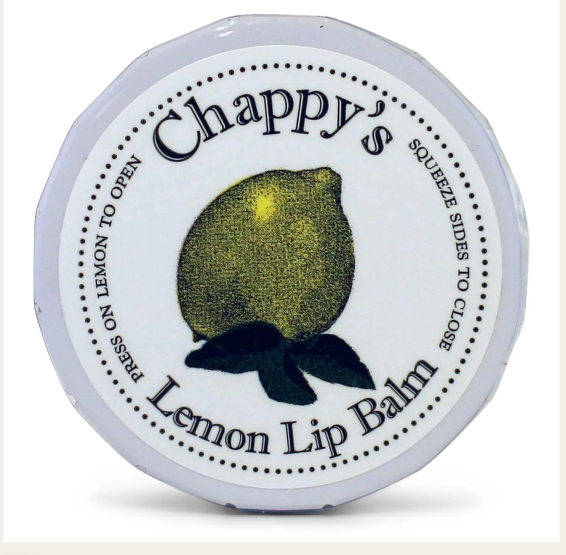 Chappy's Lemon Lip Balm Tin .5 oz. (Sweet Grass Farm) OL