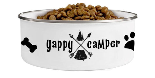 Yappy Camper Dog Bowl (The Traveled Lane) OL