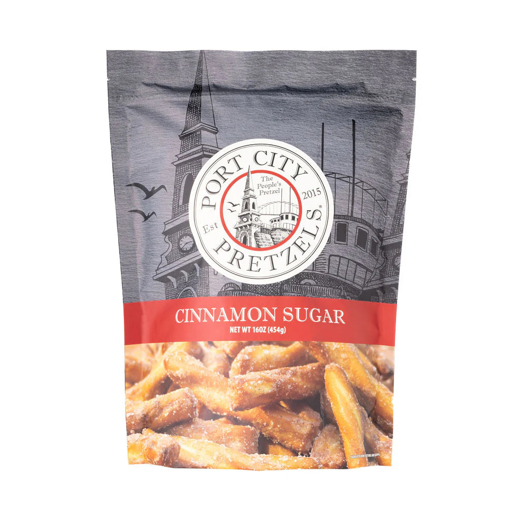 Cinnamon Sugar Pretzels 8 oz. (Port City Pretzel) OL