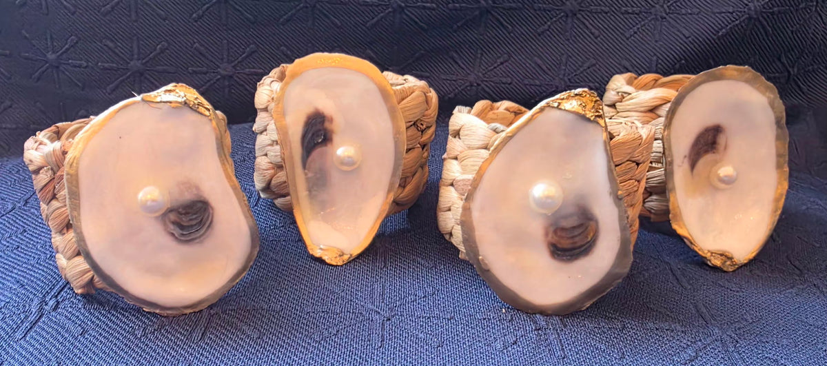 Set of 4 Scallop Napkin Rings (idCreations) OL