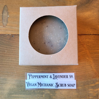 "Peppermint & Lavender" Vegan Mechanic Scrub Soap (Postage Stamp Soap Co.) OL