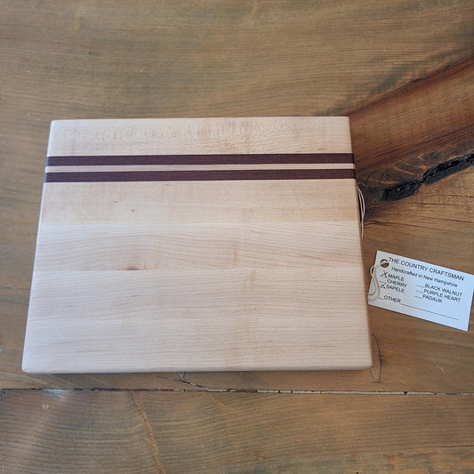 Handcrafted Maple, Sapele Woods Cheese Board (The Country Craftsman) OL