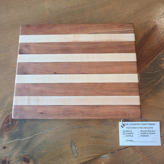 Handcrafted Maple & Cherry Wood Cheese Board (The Country Craftsman) OL
