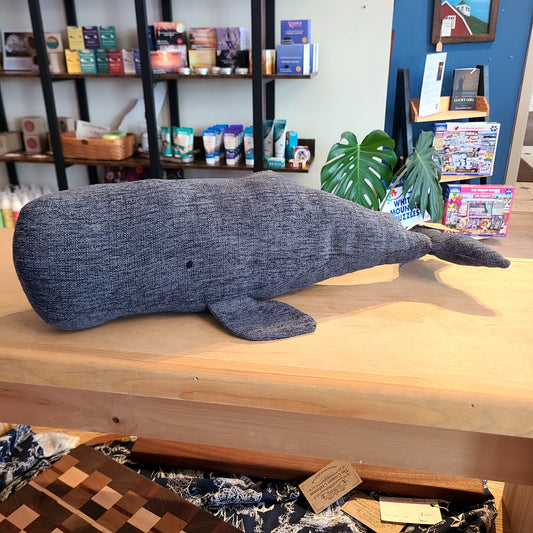 NH Artisan Textile Whale Blue Pillow (Hillside Studio) OL