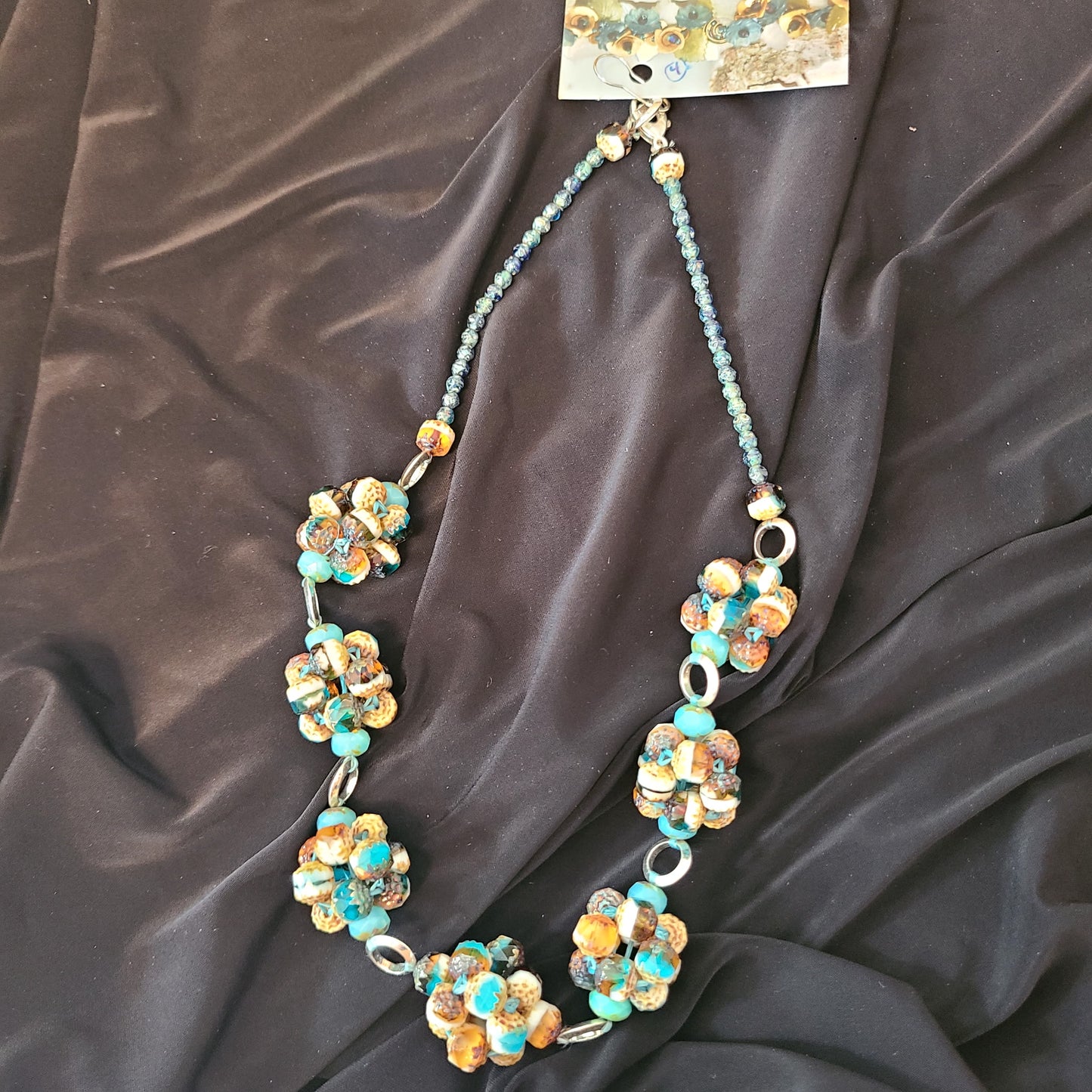 All Beaded Necklace with Sterling Connectors and Sterling Clasp (Susan Vachon Designs) OL