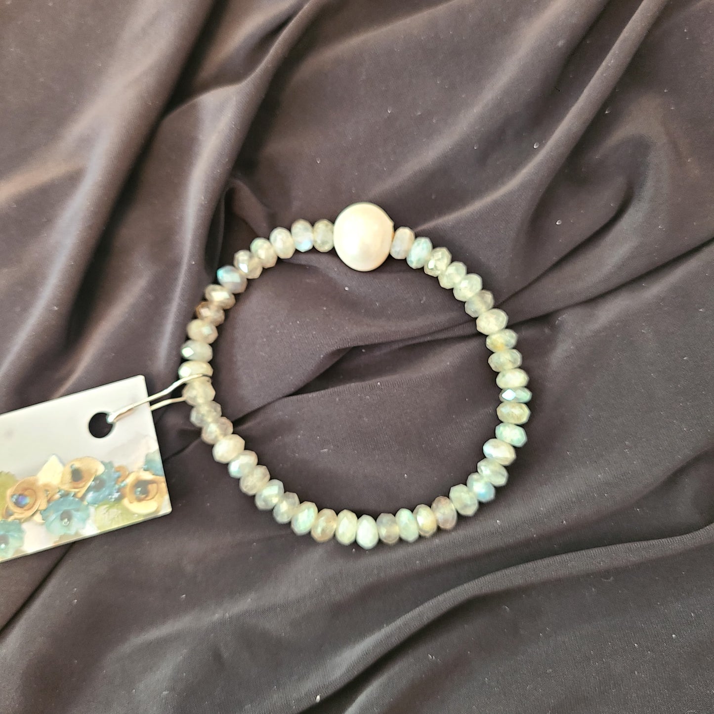 Lavordite Bracelet with Pearl (Susan Vachon Designs) OL